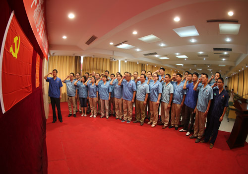河南天冠集团公司举行2015年新党员入党宣誓仪式